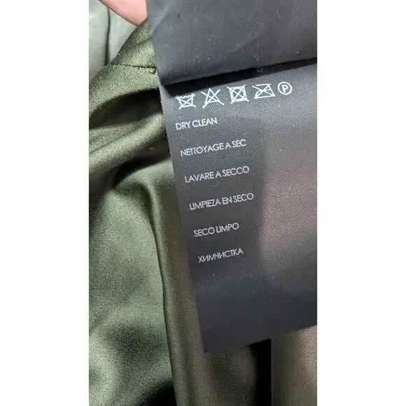 Club Monaco 'Ellayne' Trench Coat Seaweed Green Neutral Classic - Size S - Picture 9 of 9